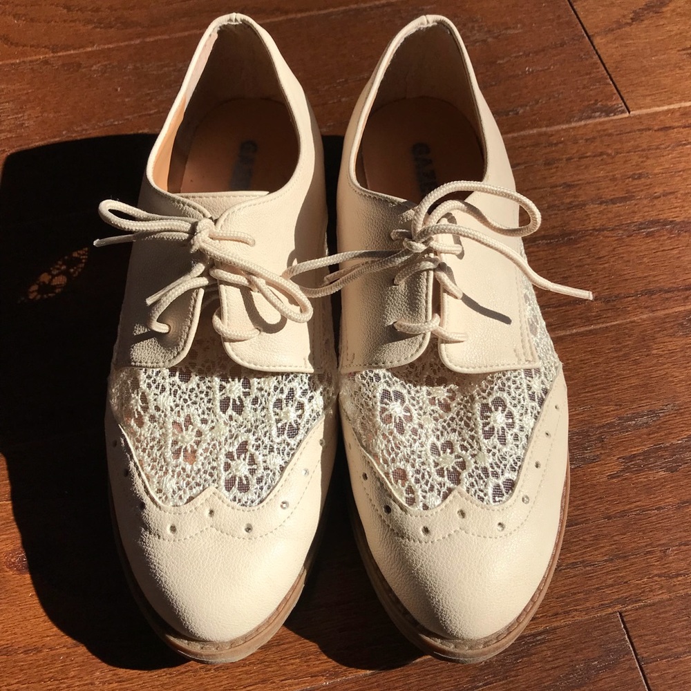 New Nude Oxford Flats